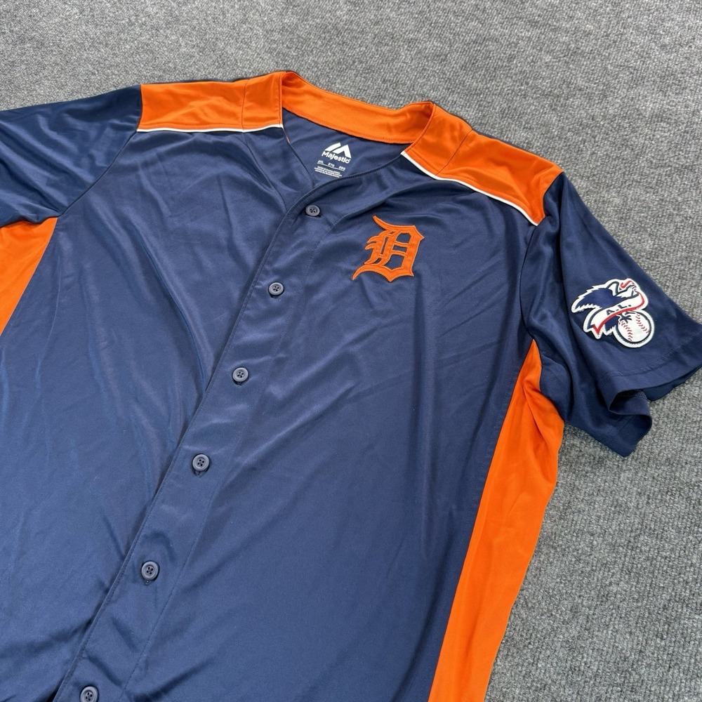 Majestic Detroit Tigers Tarik Skubal Blue Jersey Adult 2XL Baseball MLB 29